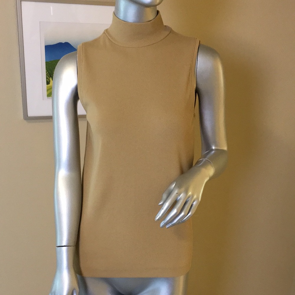 LOFT | Perfect Ribbed Mock Neck Tank Top - Picture 8 of 10